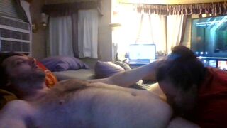 Wifey giving me head while we are both spun