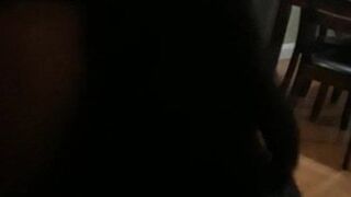 Amatuer ex-wife oral sex in kitchen