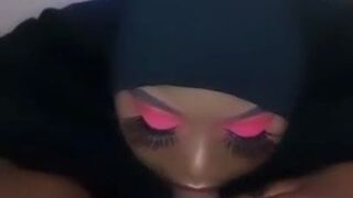 Big Bodied Woman meaty Egyptian Arab blowing my uncut dick