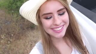 Thin Blonde Teenie Banged by Stranger Outdoors for Money SELF PERSPECTIVE