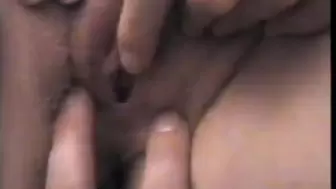 Strawberry Blonde ex-wife sticks finger in vagina