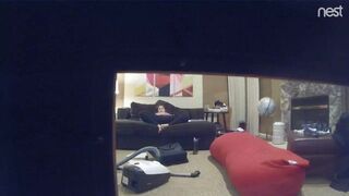 Horny ex-wife masturbation on couch