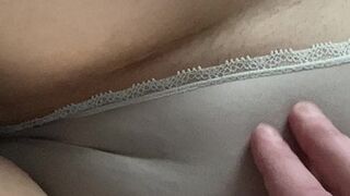 My ex-wife perfect twat and rear-end in satin panties